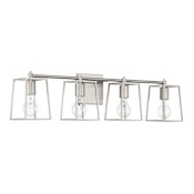 Craftmade Dunn 4 Light 32" Wide Vanity Light Brushed Polished Nickel