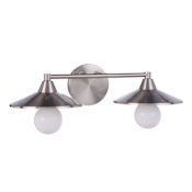 Craftmade Isaac 2 Light 20" Wide Vanity Light Brushed Polished Nickel