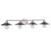 Craftmade Isaac 4 Light 37" Wide Vanity Light Brushed Polished Nickel