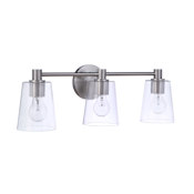 Craftmade Emilio 3 Light 24" Wide Vanity Light Brushed Polished Nickel
