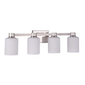 Craftmade Bretton 4 Light 29" Wide Vanity Light Polished Nickel