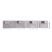 Craftmade Alamere 4 Light 29" Wide LED Vanity Light Brushed Polished Nickel