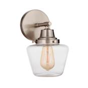 Craftmade Essex 12" Tall Bathroom Sconce Brushed Polished Nickel