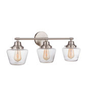 Craftmade Essex 3 Light 28" Wide Vanity Light Brushed Polished Nickel