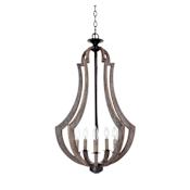 Craftmade Winton 5 Light 19" Wide Pendant Weathered Pine