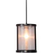 Craftmade Danbury 8" Wide Mini Pendant Matte Black