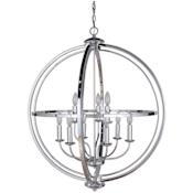 Craftmade Berkeley 9 Light 30" Wide Candle Style Chandelier Chrome