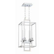 Craftmade Cubic 4 Light 10-1/2" Wide Cage Pendant Chrome