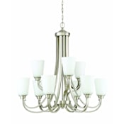 Craftmade Grace 9 Light 32" Wide Chandelier Brushed Polished Nickel
