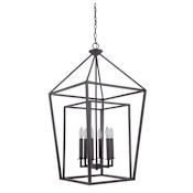 Craftmade Hudson 6 Light 19" Wide Cage Pendant Oiled Bronze