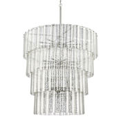 Craftmade Museo 28 Light 48" Wide Waterfall Chandelier Brushed Polished Nickel