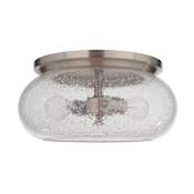 Craftmade Serene 2 Light 15" Wide Flush Mount Ceiling Fixture Brushed Polished Nickel