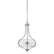 Craftmade Serene 2 Light 15" Wide Pendant Brushed Polished Nickel