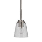 Craftmade Tyler 6" Wide Mini Pendant Brushed Polished Nickel