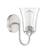 Craftmade Gwyneth 10" Tall Bathroom Sconce Brushed Polished Nickel