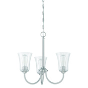 Craftmade Gwyneth 3 Light 20" Wide Chandelier Brushed Polished Nickel