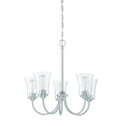 Craftmade Gwyneth 5 Light 23" Wide Chandelier Brushed Polished Nickel