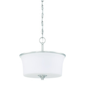 Craftmade Gwyneth 2 Light 13" Wide Semi-Flush Ceiling Fixture / Converts to Pendant Brushed Polished Nickel