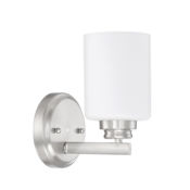 Craftmade Bolden 9" Tall Bathroom Sconce Brushed Polished Nickel