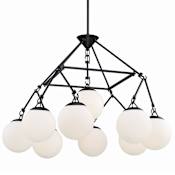 Craftmade Orion 9 Light 30" Wide Chandelier Flat Black
