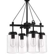 Craftmade Crosspoint 4 Light 19" Wide Mini Outdoor Chandelier Espresso