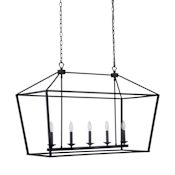 Craftmade Flynt 5 Light 19" Wide Taper Candle Style Chandelier Flat Black