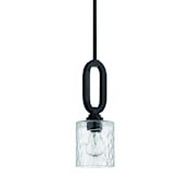 Craftmade Collins 6" Wide Mini Pendant Flat Black