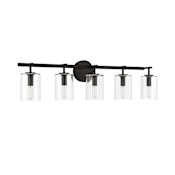 Craftmade Hailie 5 Light 36" Wide Vanity Light Flat Black