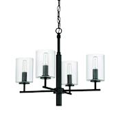 Craftmade Hailie 4 Light 20" Wide Chandelier Flat Black