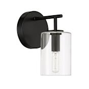 Craftmade Hailie 9" Tall Bathroom Sconce Flat Black
