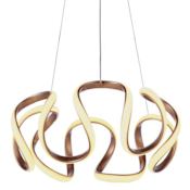 Craftmade Pulse 18" Wide LED Abstract Chandelier Champagne Brass
