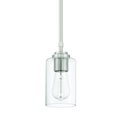 Craftmade Stowe 6" Wide Mini Pendant Brushed Polished Nickel