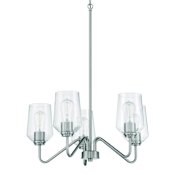 Craftmade Shayna 5 Light 23" Wide Chandelier Brushed Polished Nickel