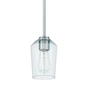 Craftmade Shayna 6" Wide Mini Pendant Brushed Polished Nickel