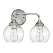 Craftmade Glenda 2 Light 15" Wide Vanity Light Brushed Polished Nickel