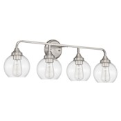 Craftmade Glenda 4 Light 33" Wide Vanity Light Brushed Polished Nickel