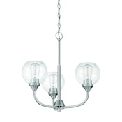Craftmade Glenda 3 Light 20" Wide Chandelier Brushed Polished Nickel