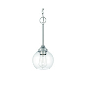 Craftmade Glenda 6" Wide Mini Pendant Brushed Polished Nickel