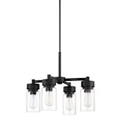 Craftmade Bennet 4 Light 20" Wide Outdoor Chandelier Midnight