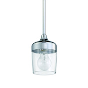 Craftmade Wrenn 6" Wide Suspension Mini Pendant Chrome