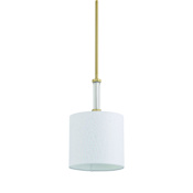 Craftmade Fortuna 8" Wide Suspension Mini Pendant Satin Brass