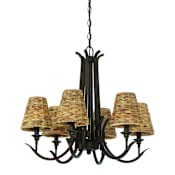 Craftmade Kokomo 6 Light 24" Wide Chandelier Aged Brushed Bronze