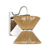 Craftmade Serena 13" Tall Wall Sconce Chrome / Walnut