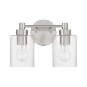 Craftmade Lyndsey 2 Light 13" Wide Vanity Light Brushed Polished Nickel