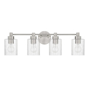 Craftmade Lyndsey 4 Light 29" Wide Vanity Light Brushed Polished Nickel