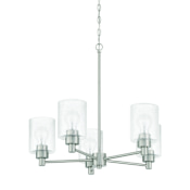Craftmade Lyndsey 5 Light 24" Wide Chandelier Brushed Polished Nickel