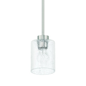 Craftmade Lyndsey 5" Wide Mini Pendant Brushed Polished Nickel