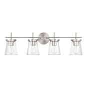 Craftmade Connell 4 Light 31" Wide Vanity Light Brushed Polished Nickel