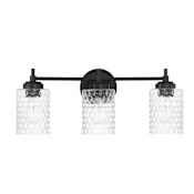 Craftmade Claire 3 Light 22" Wide Vanity Light Flat Black