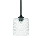 Craftmade Claire 7" Wide Mini Pendant Flat Black